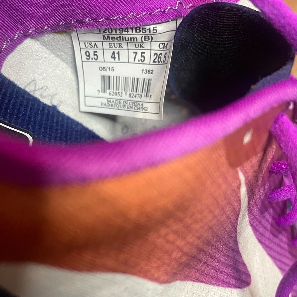 Brooks Mack 17 Track & Field Purple Size 9.5 Lightweight Spikes Performance New - Picture 9 of 12